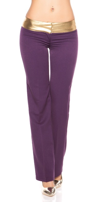 Bootcut pants Purple